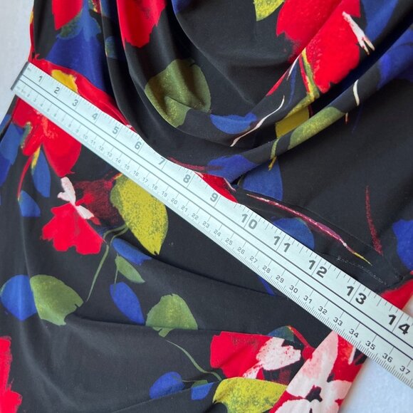Lauren Ralph Lauren Colorful Floral Dress Size 10P - Picture 10 of 11